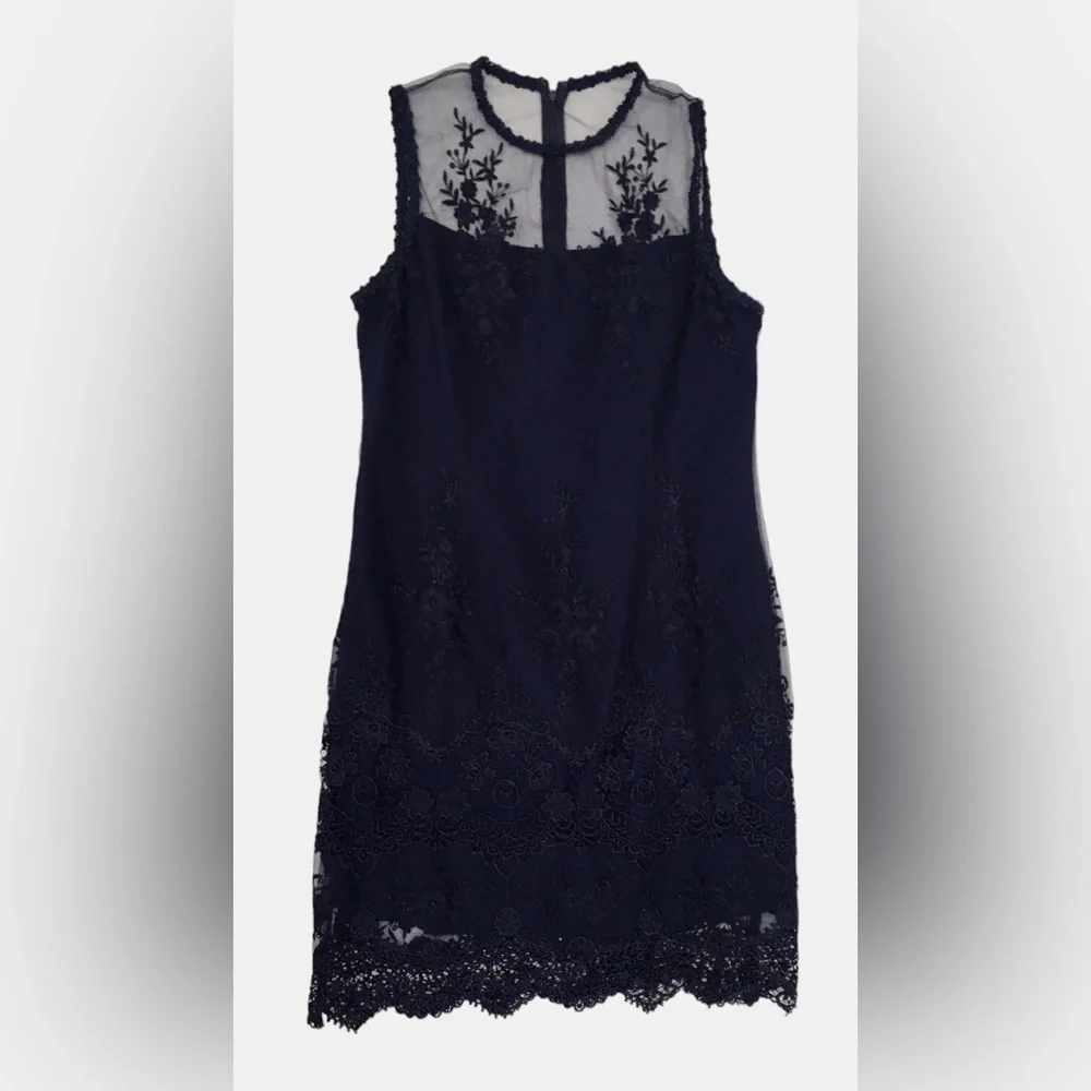 Nanette Lepore Lace Sheath Dress, Sz 10 - Picture 6 of 14